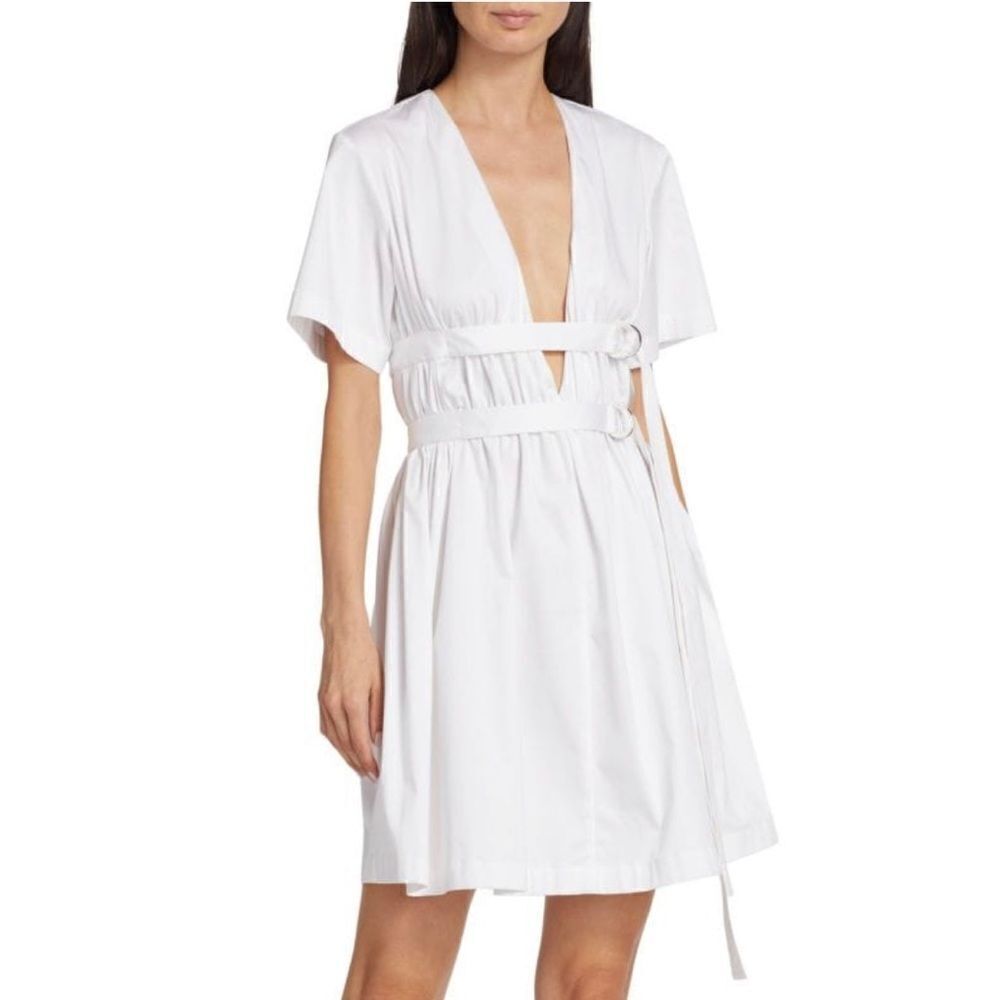 ALTUZARRA Malik Plunging D-Ring Mini Dress size 42/us size 10